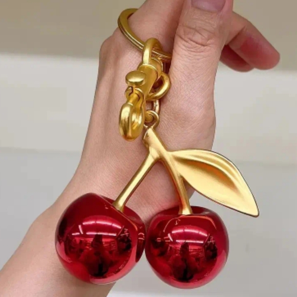 Handbags - Cherry Bag Charm Keychain